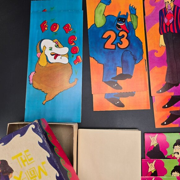 Vintage 1968 The Beatles Yellow Submarine Card Stationary With Box 15/18 DH1368 - Picture 6 of 11